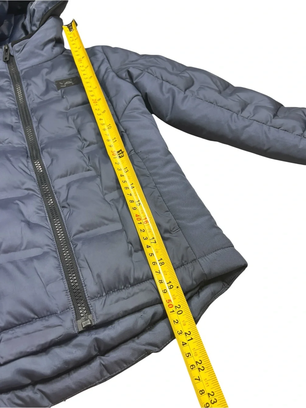 Under Armour UA Puffer Coat Boys 6 blue Winter Jacket quilted full zip hood NWT